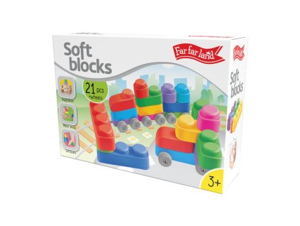 F 04033 Soft Blocks Plus 21 pcs