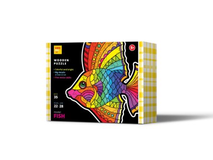 KD WoodPuz box vis fish 30