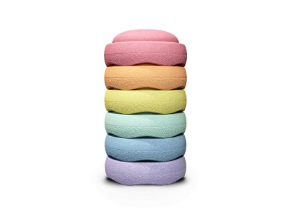 Stapelstein Original Mini rainbow pastel stacking