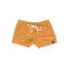 golden ribbed swimshort front
