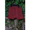 FB (MINIKID) Šortky Zebra maroon karmínové front