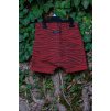 FB (MINIKID) Šortky Zebra maroon karmínové back
