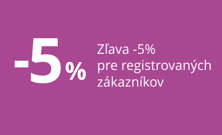 5% zľava pre registrovaných