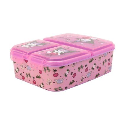 multi compartment sandwich box kuromi (1)