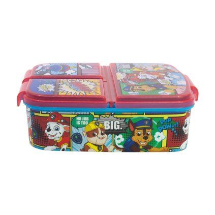 multi compartment sandwich box paw patrol comic