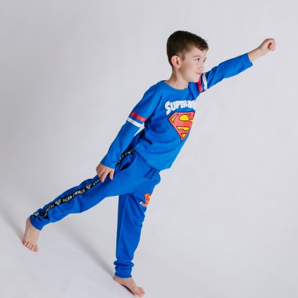 Tričko s dlhým rukávom Superman modré