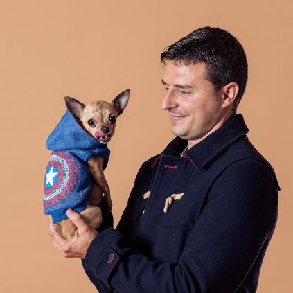 Mikina pre psa Captain America S