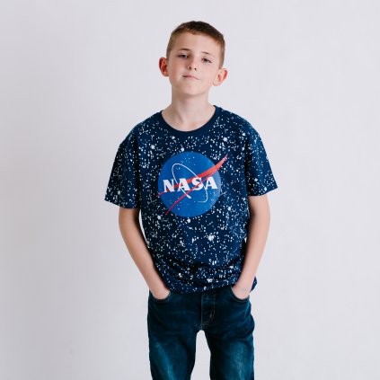 Tričko NASA modré