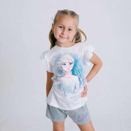 Detské pyžamo Frozen Elsa sivé