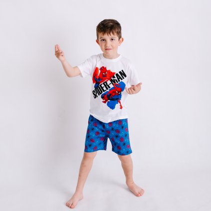 Detské pyžamo Spiderman biele