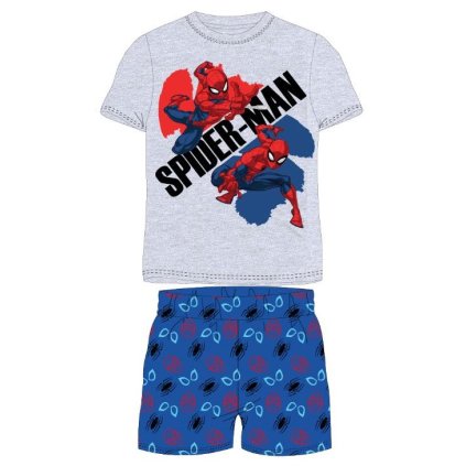 Detské pyžamo Spiderman sivé