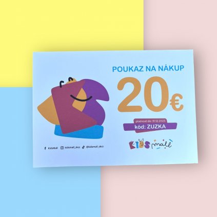 Darčekový poukaz v hodnote 20 EUR