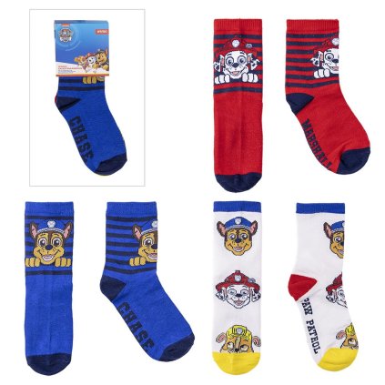 Detské ponožky Paw Patrol II, 3-balenie