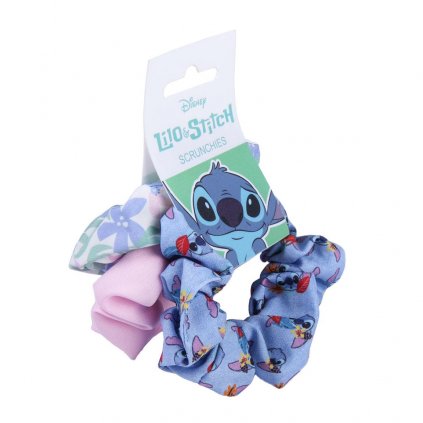 3-balenie gumičky scrunchies Lilo & Stitch
