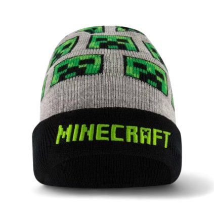 Zimná čiapka Minecraft Creeper