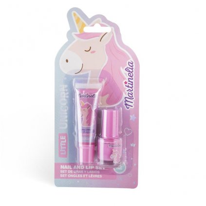 Set balzam na pery a lak Little Unicorn