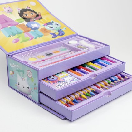 Kufrík plný výtvarných potrieb Gabby´s Dollhouse