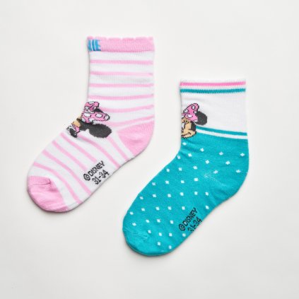 Detské ponožky Minnie, 2-balenie