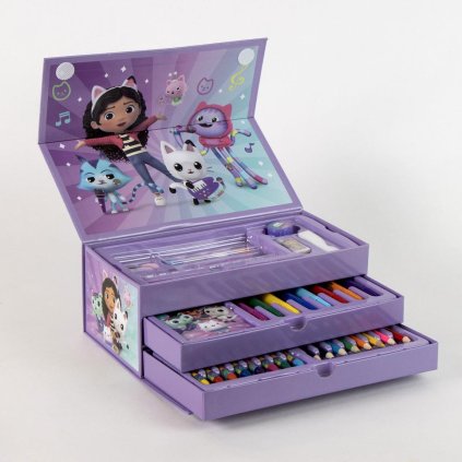 Kufrík plný výtvarných potrieb Gabby´s Dollhouse