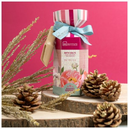 IDC Institute Darčekové balenie soli do kúpeľa - Scented Garden Bath Salts Peonies - 200 g