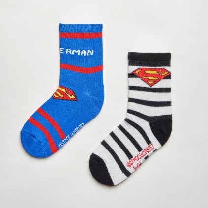 Detské ponožky Superman, 2-balenie
