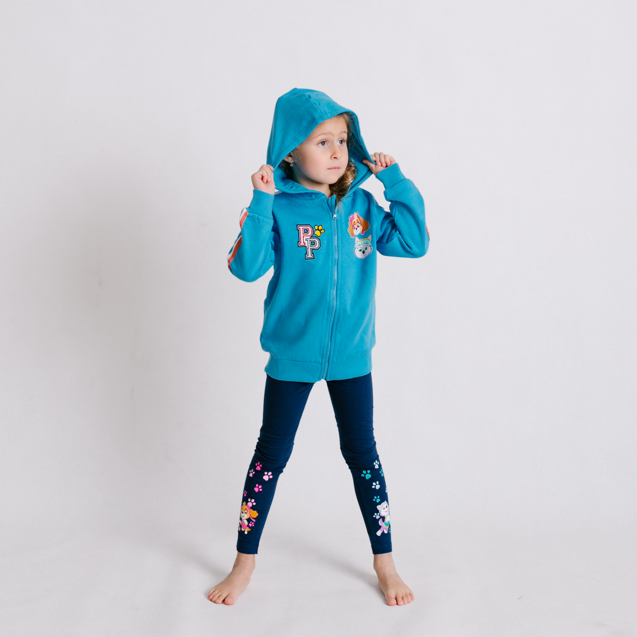 Paw Patrol Mikina Skye & Everest modrá Veľkosť: 110