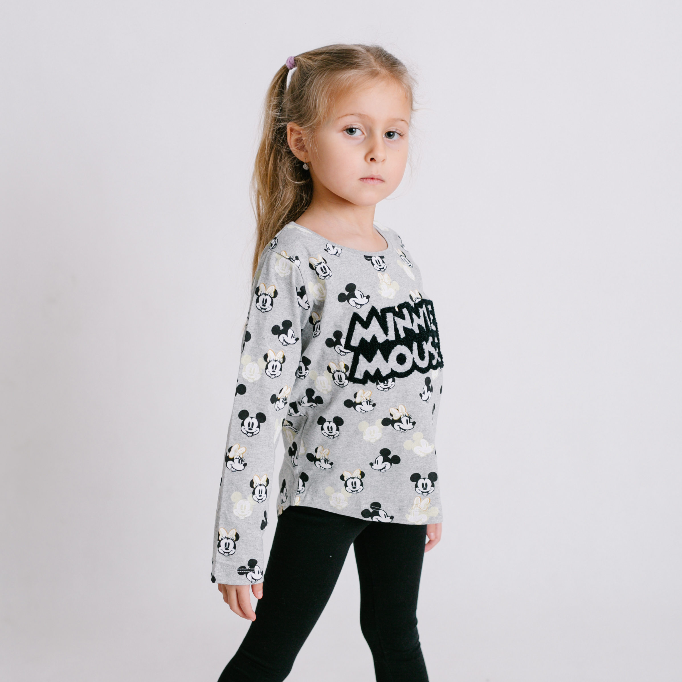 Tričko Minnie Mouse Mickey sivé Veľkosť: 128