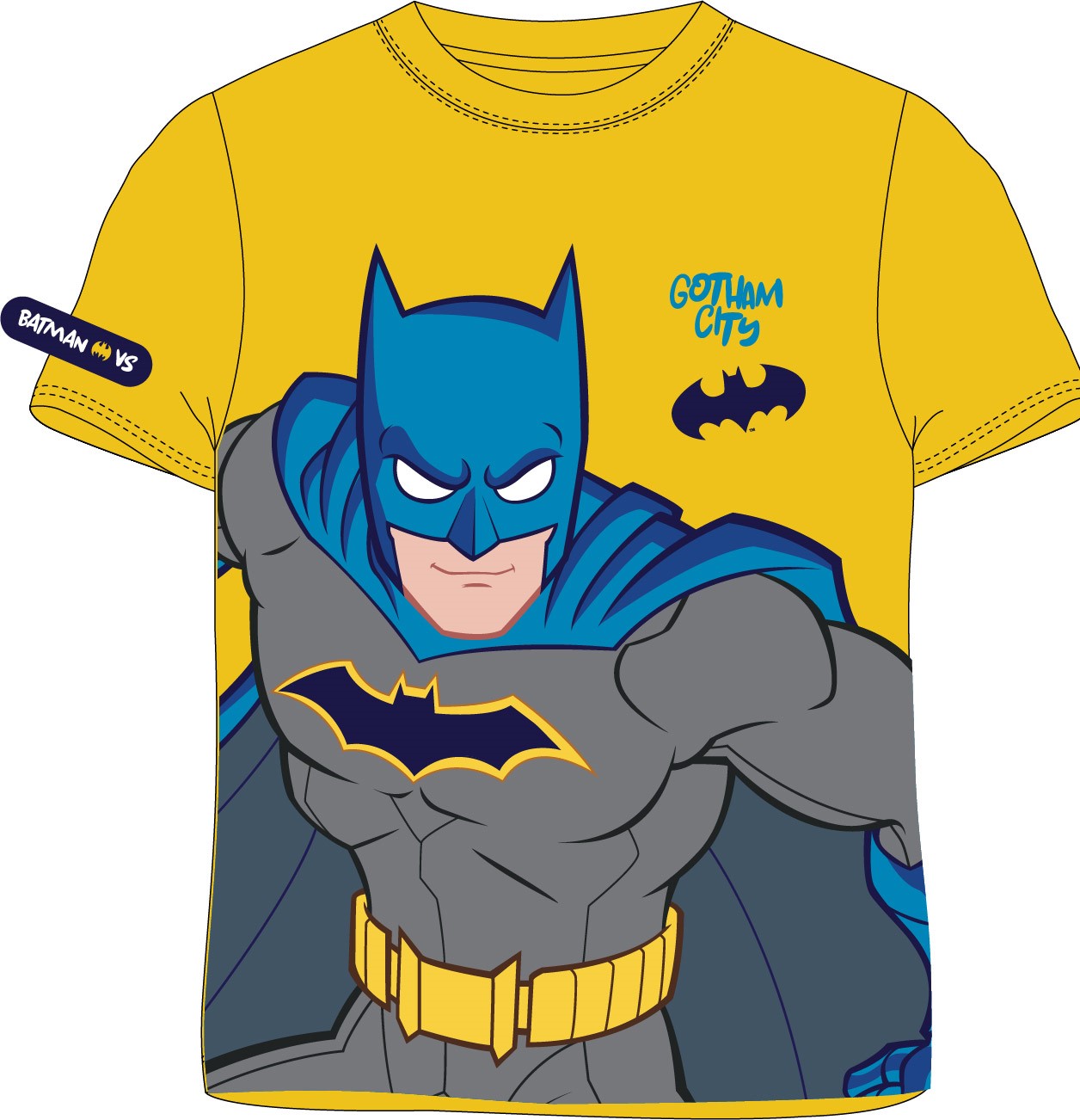 Tričko Batman Gotham žlté Veľkosť: 134