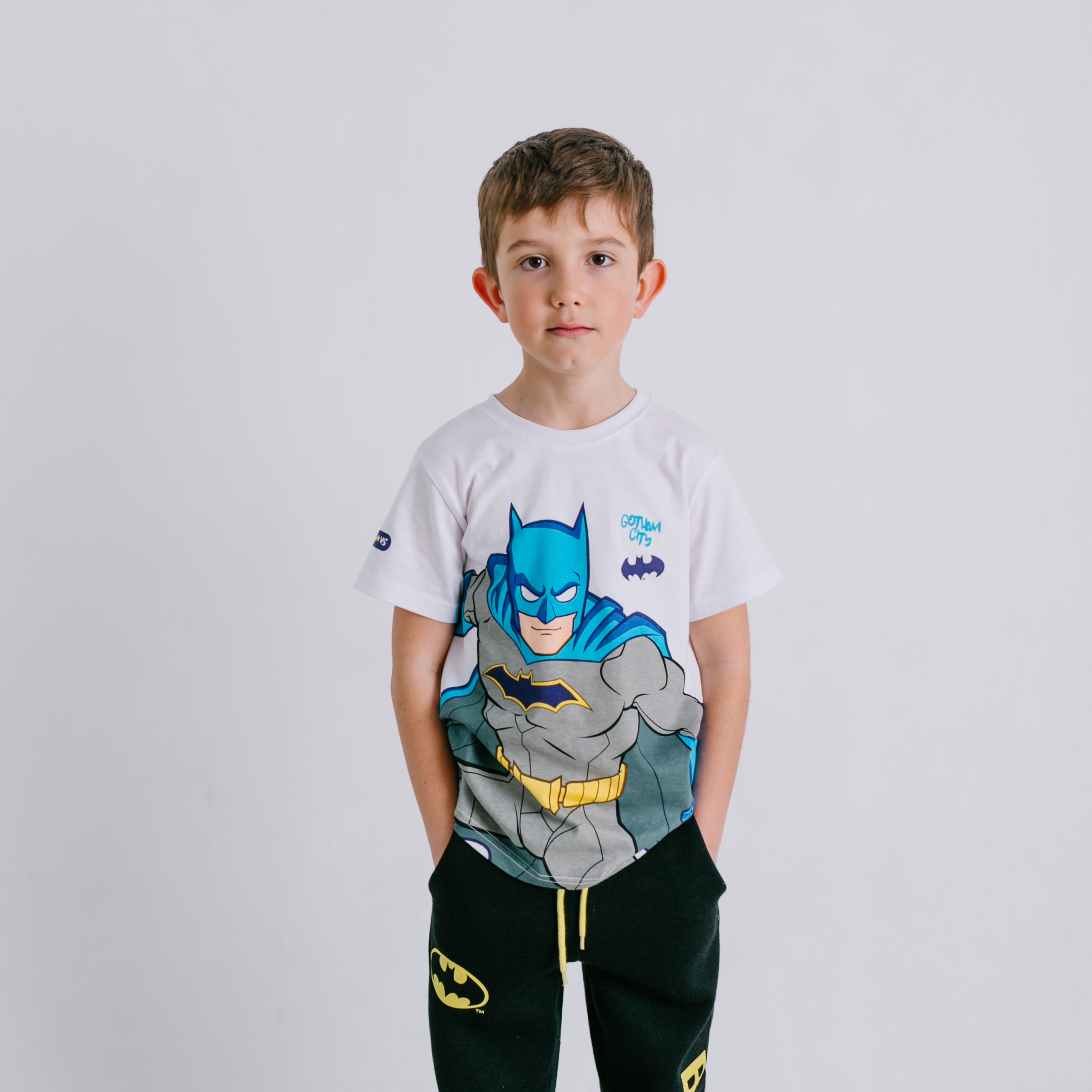 Tričko Batman Gotham biele Veľkosť: 128