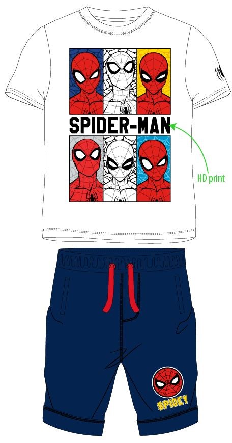 Letný set Spiderman modrý Veľkosť: 134