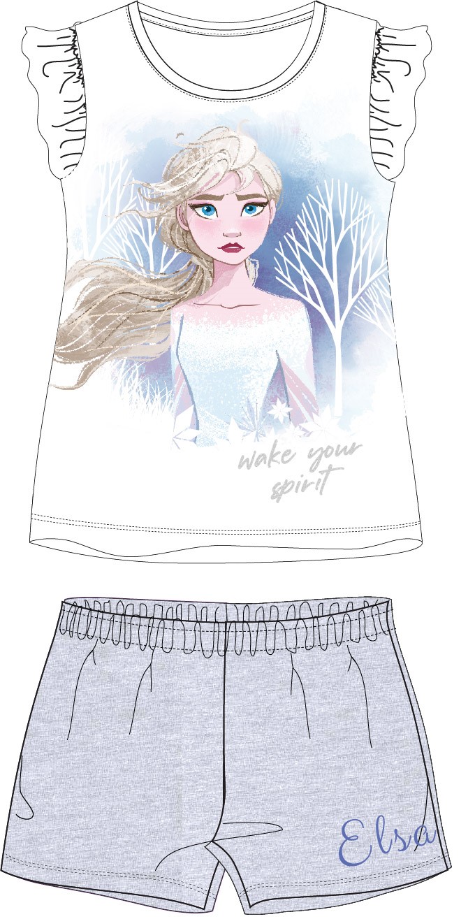 Detské pyžamo Frozen Elsa sivé Veľkosť: 134