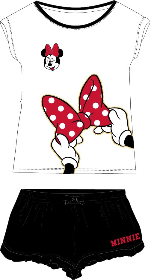 Minnie Mouse Pyžamo Minnie čierne Veľkosť: 152