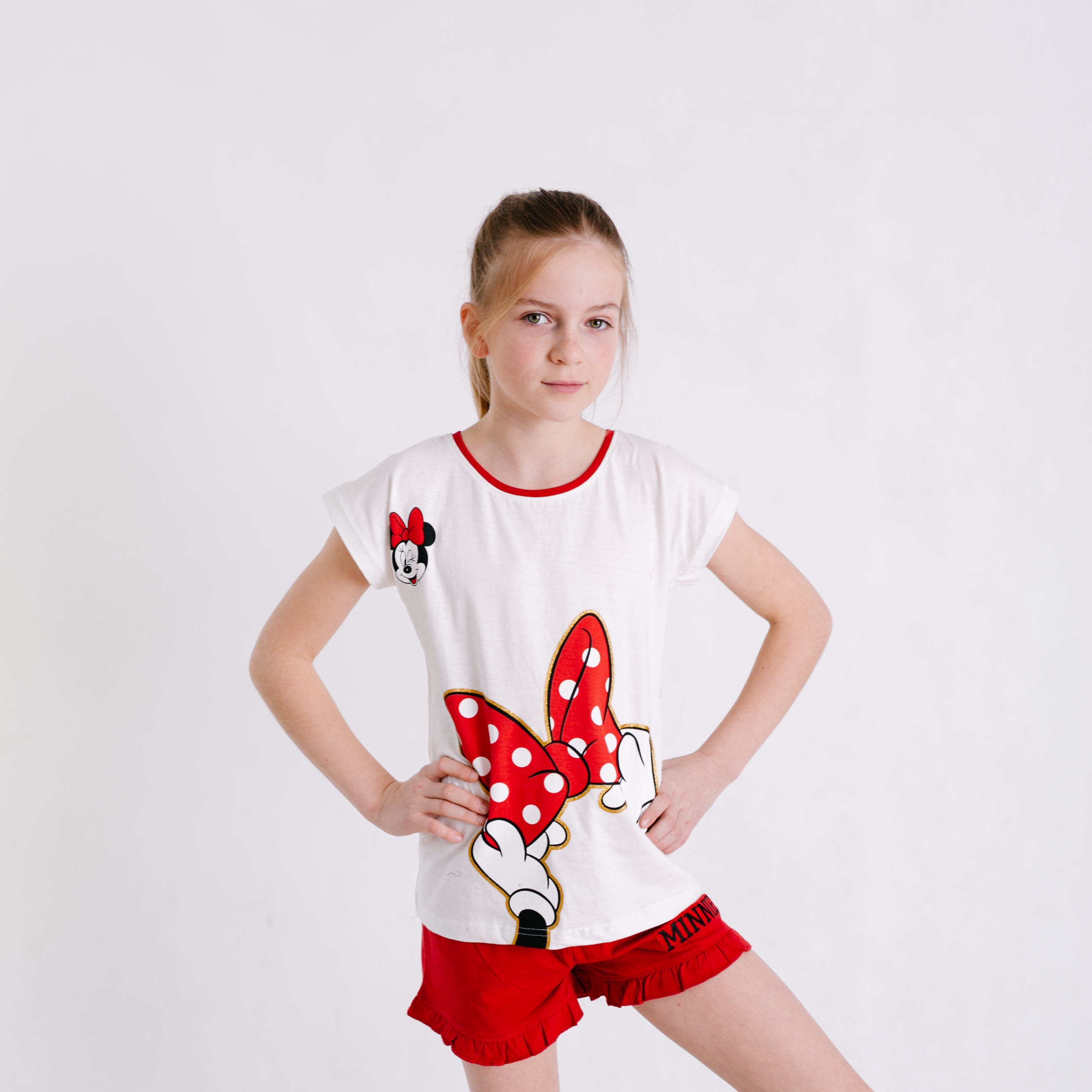 Minnie Mouse Pyžamo Minnie červené Veľkosť: 146