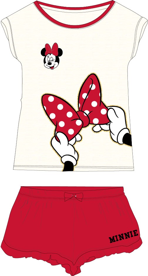 Minnie Mouse Pyžamo Minnie červené Veľkosť: 146