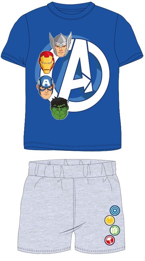 Marvel Avengers Detské pyžamo Avengers modré Veľkosť: 128
