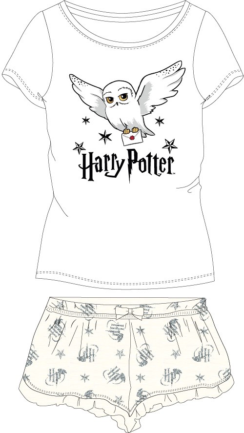 Pyžamo Harry Potter Hedviga Cream Veľkosť: 146/152
