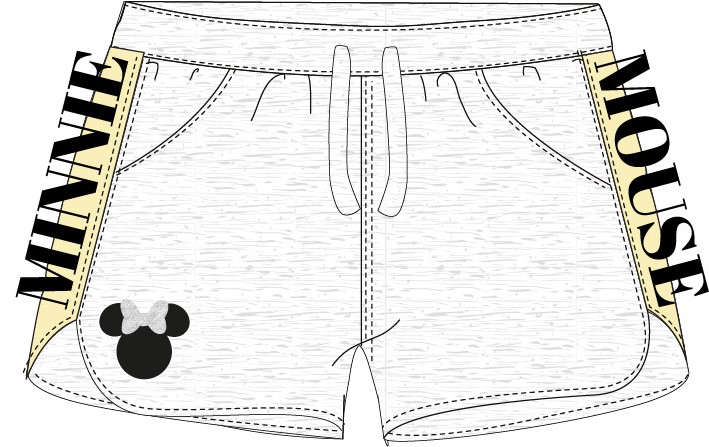 Minnie Mouse Šortky Minnie sivé Veľkosť: 134