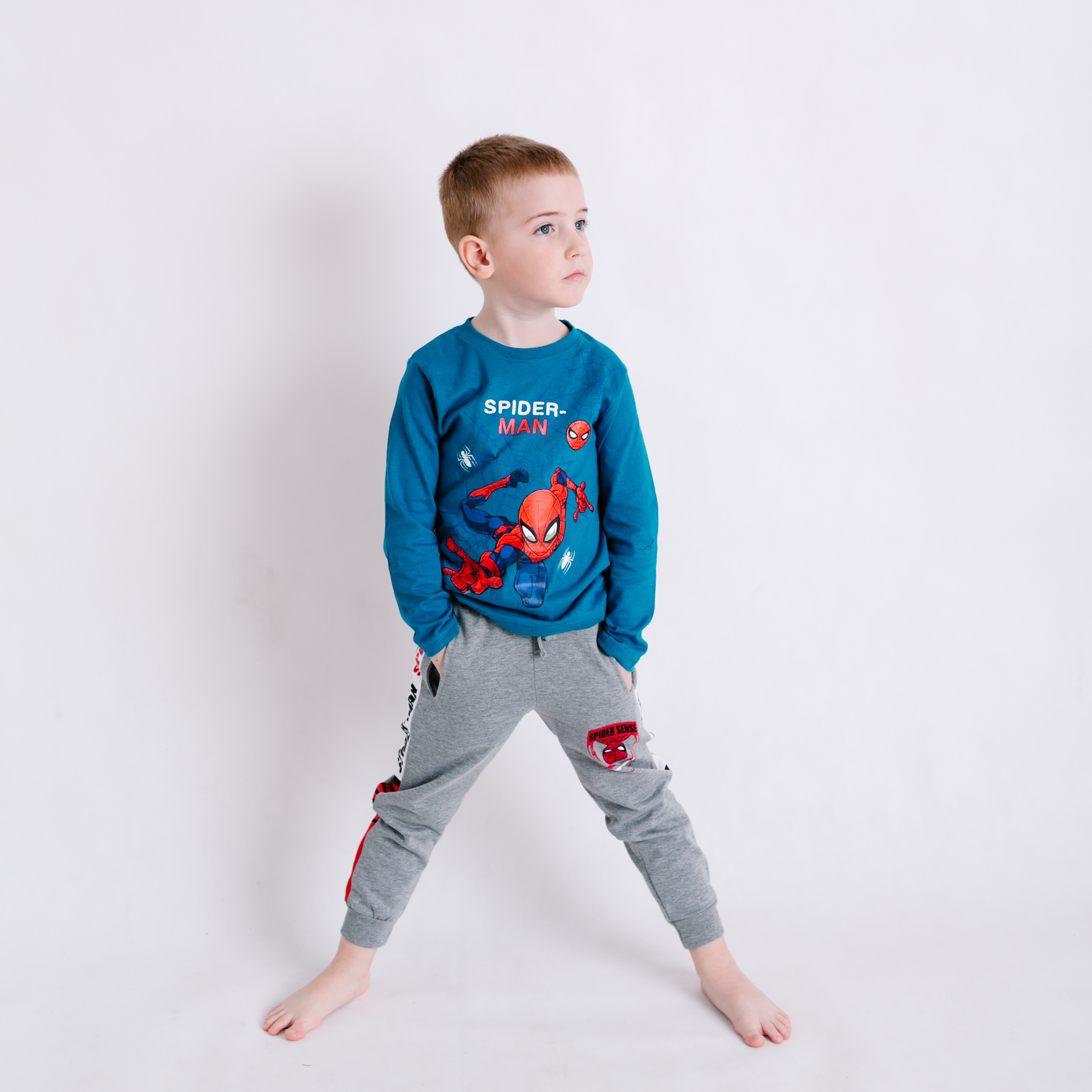Tepláky Spiderman II sivé Veľkosť: 116