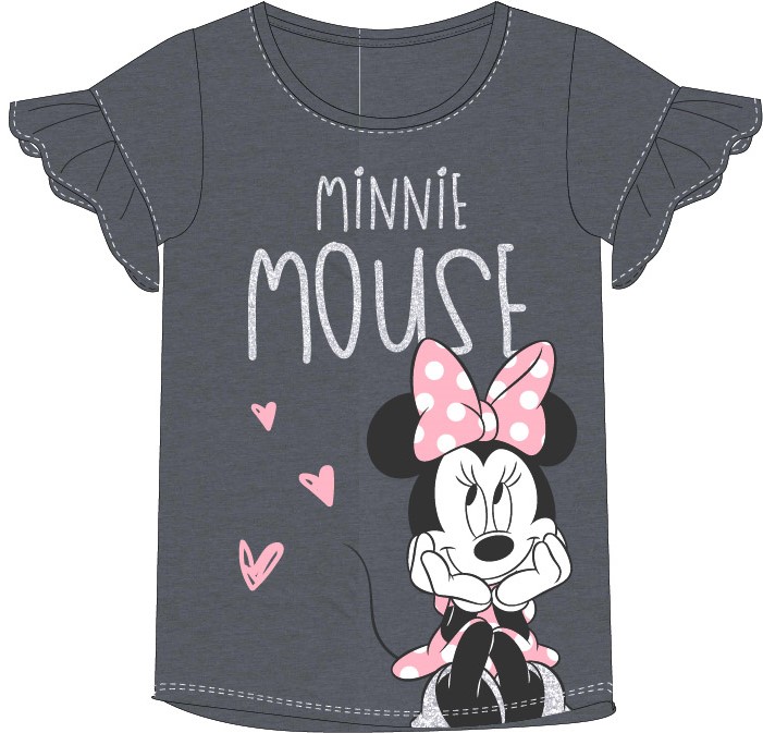 Minnie Mouse Tričko Minnie sivé Veľkosť: 122