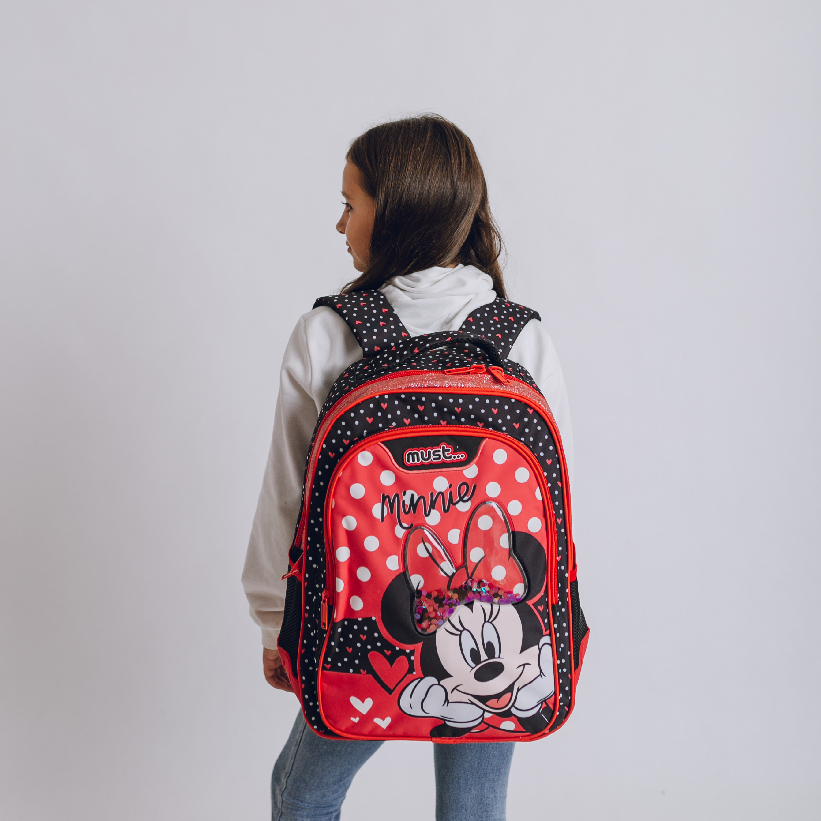 Minnie Mouse Ergonomická školská taška Minnie Red