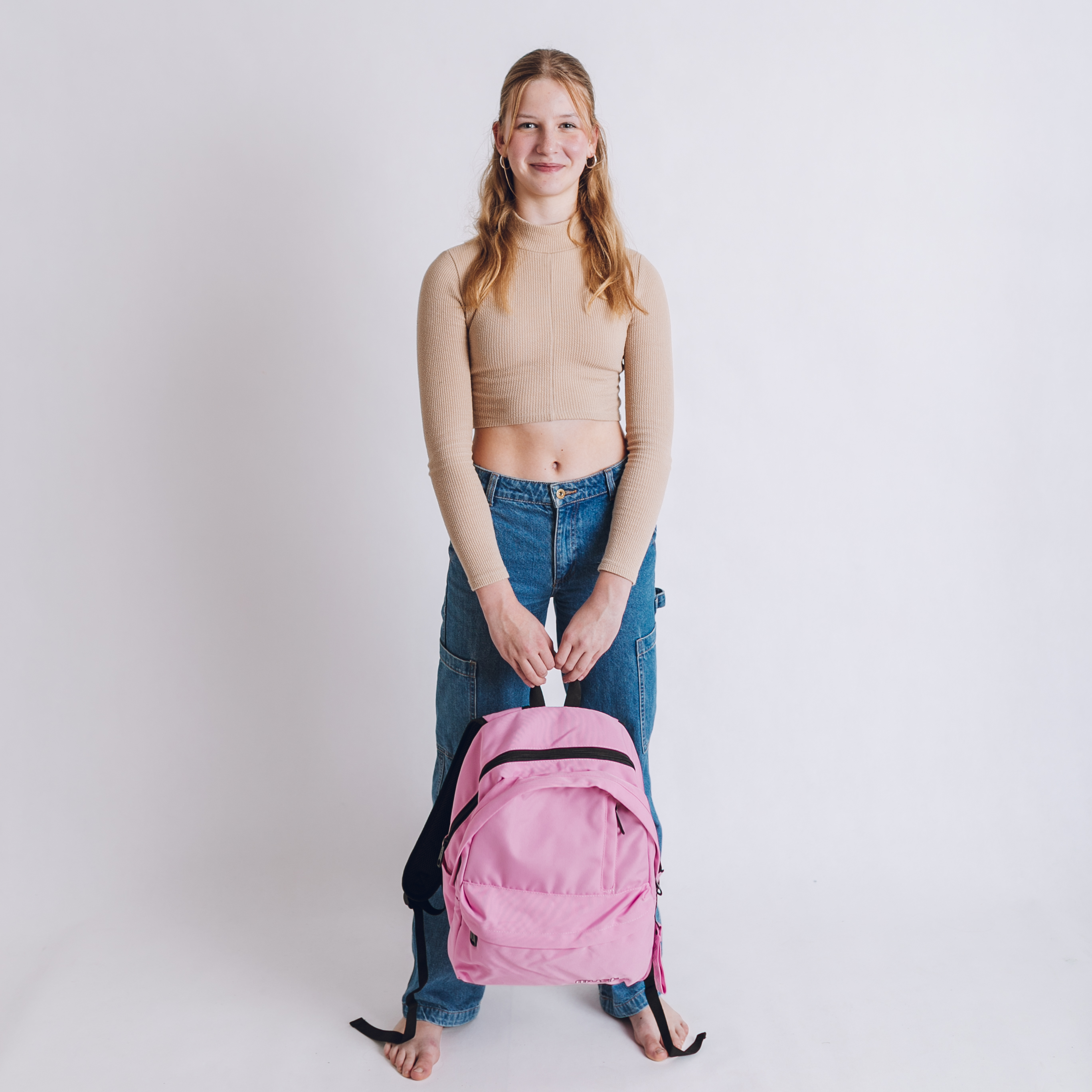 Monochrome EKO Ergonomický eko batoh z recyklovaných materiálov LIGHT PINK 25l
