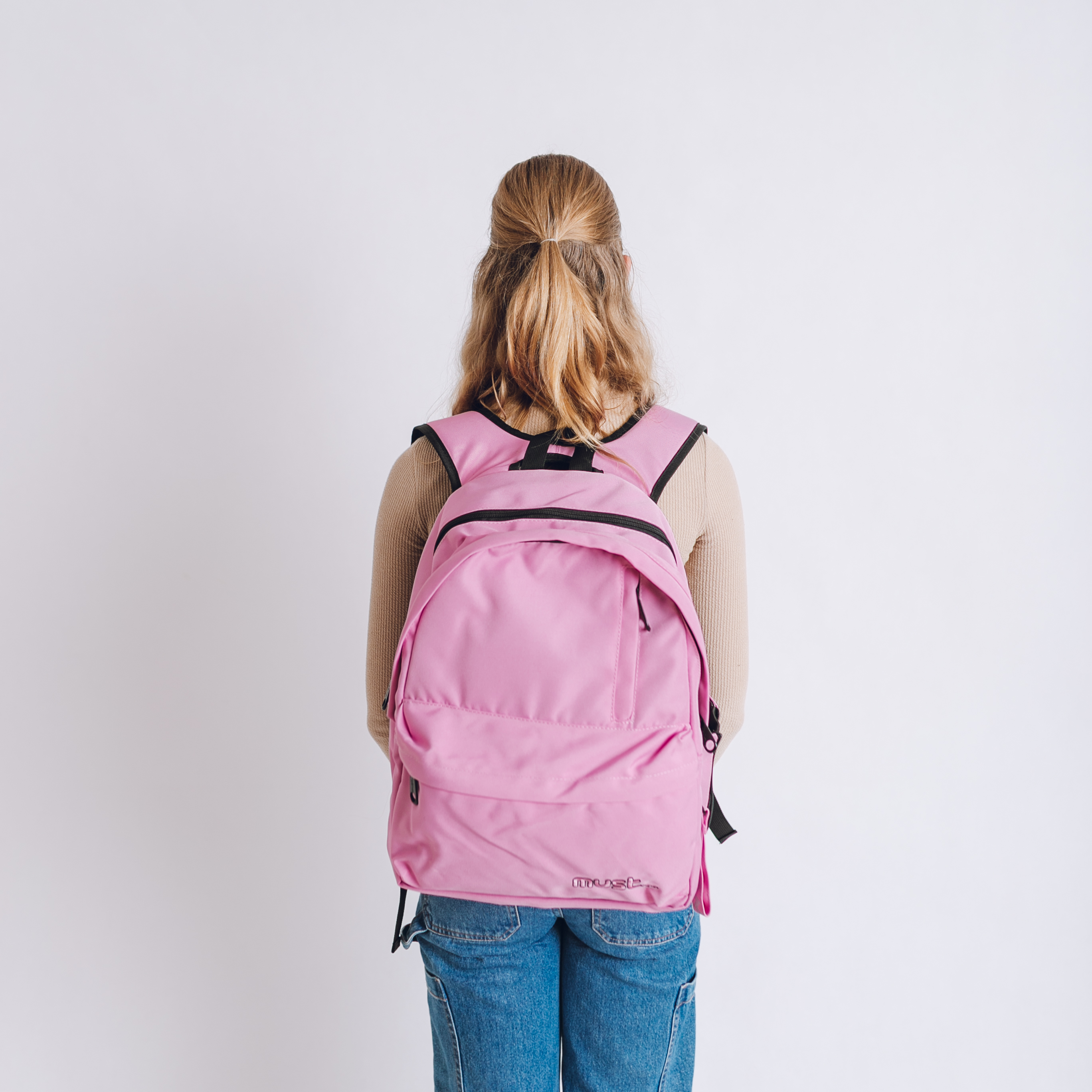 Monochrome EKO Ergonomický eko batoh z recyklovaných materiálov LIGHT PINK 25l