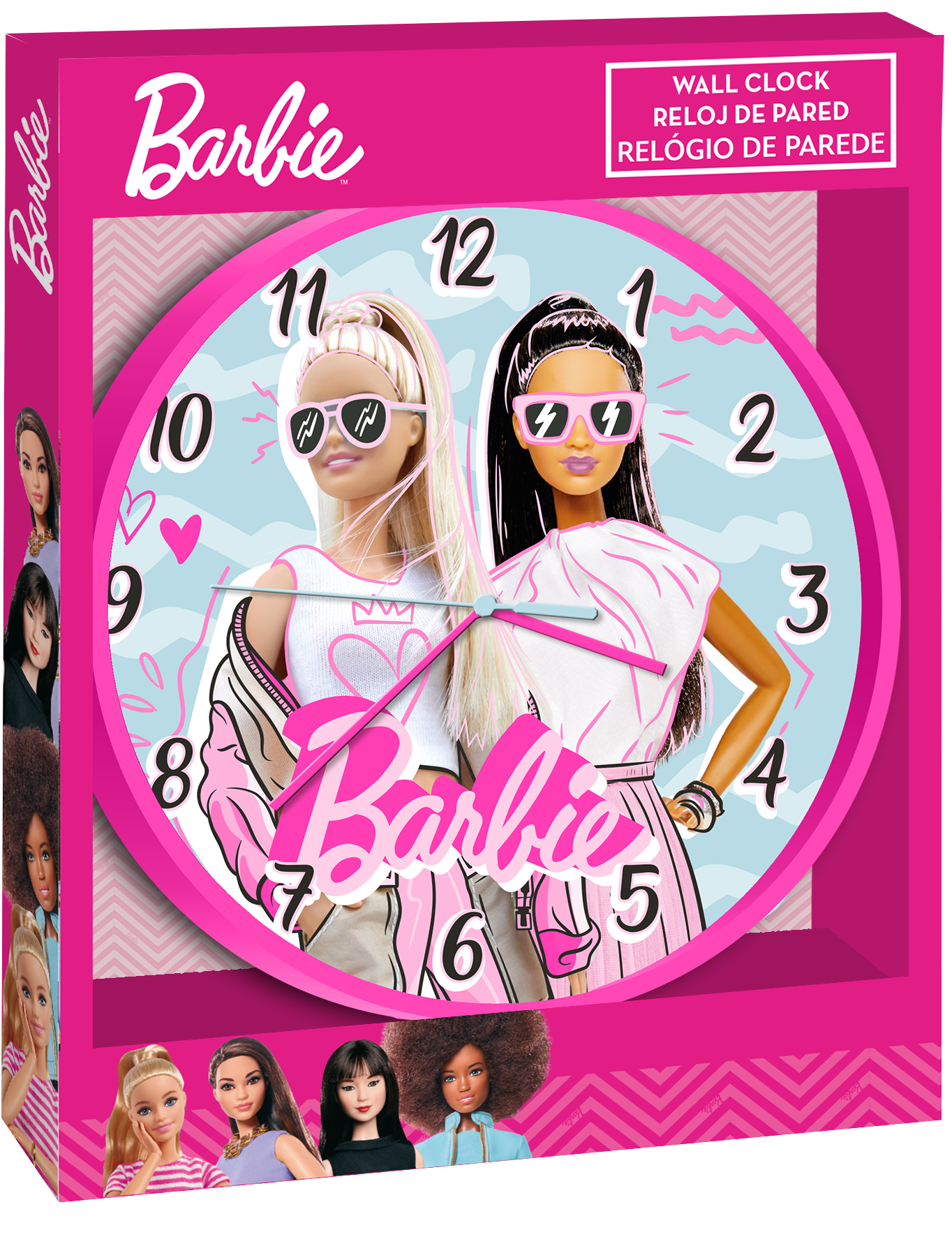 Nástenné hodiny Barbie