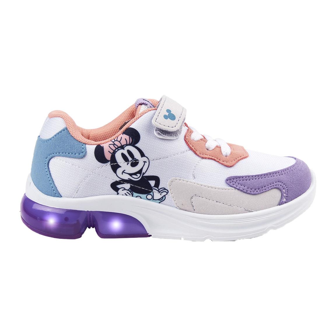 Blikajúce tenisky Minnie Mouse White Veľkosť: 32
