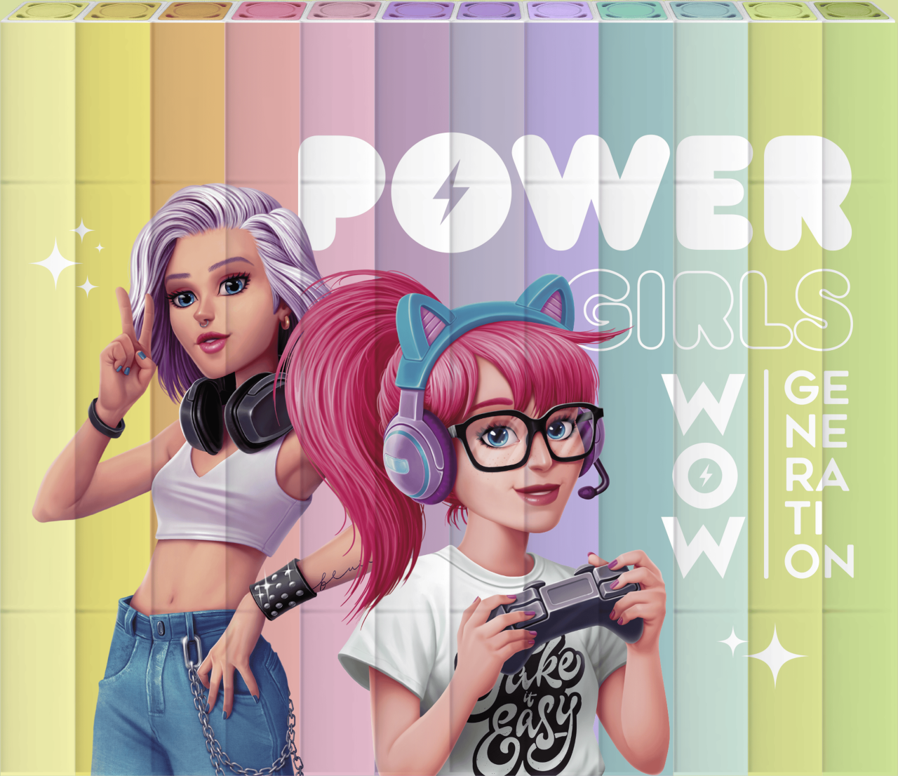 WOW Generation Obojstranné fixky WOW Generation, 12 ks v balení