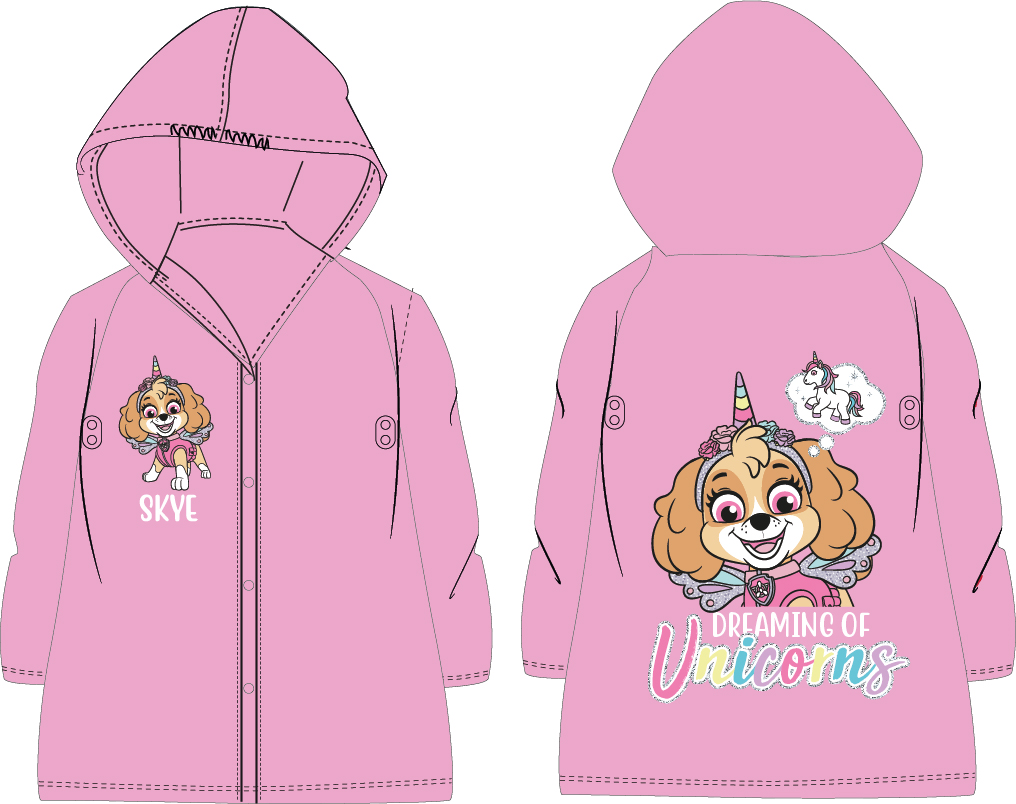 Detský pršiplášť Paw Patrol Skye Unicorn Veľkosť: 122/128