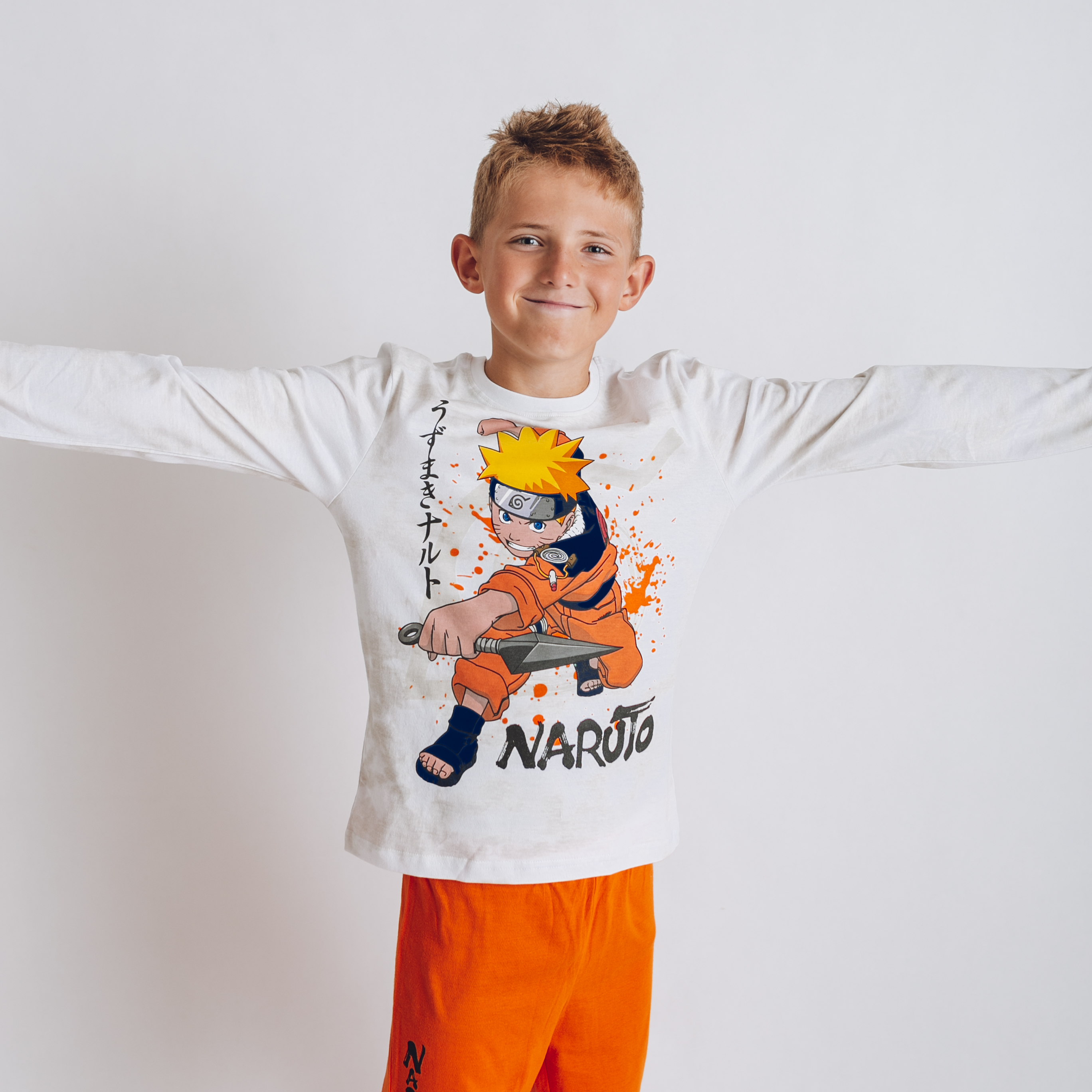 Detské pyžamo Naruto oranžové Veľkosť: 134/140