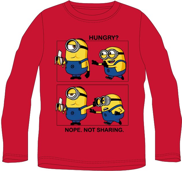 Minions Tričko Mimoni červené Veľkosť: 128