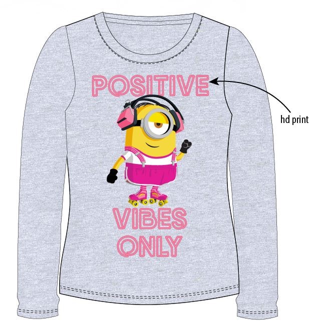 Minions Tričko Mimoni sivé Veľkosť: 110