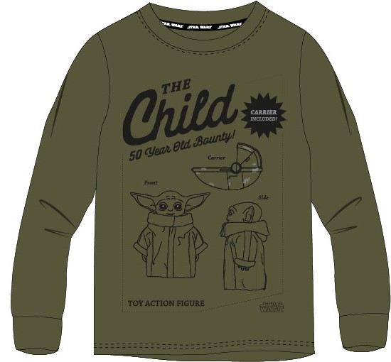 Star Wars / Mandalorian Tričko Star Wars The Child khaki Veľkosť: 110